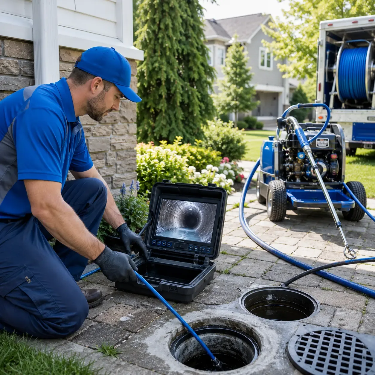 Outdoor drain cleaning professionals serving Levittown, NY