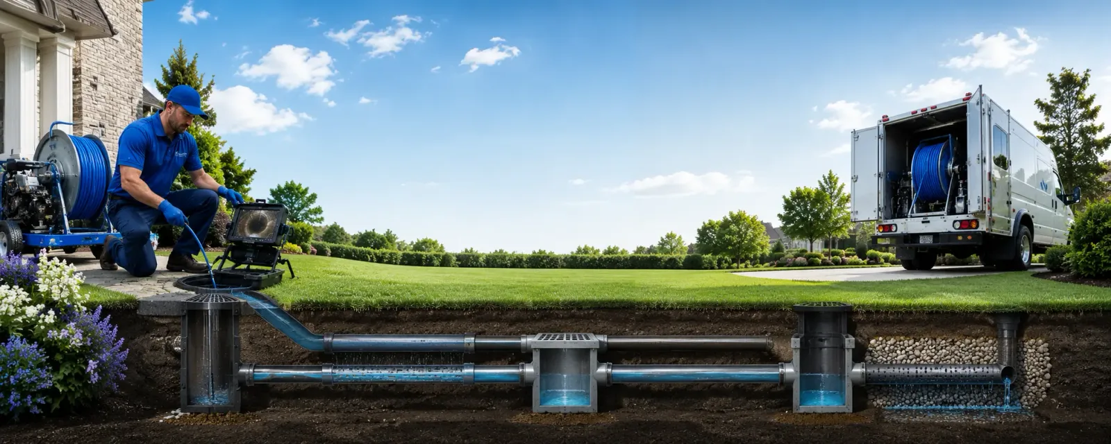 Outdoor drain cleaning information for Levittown, NY